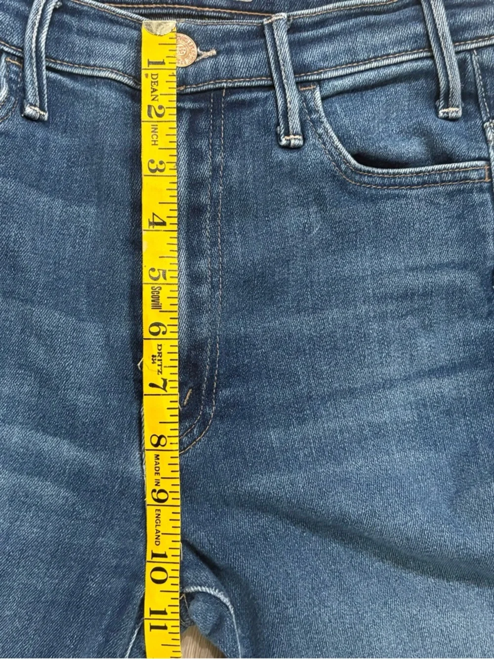 MOTHER The Hustler Ankle Fray Jeans – Size 25 - Picture 9 of 10